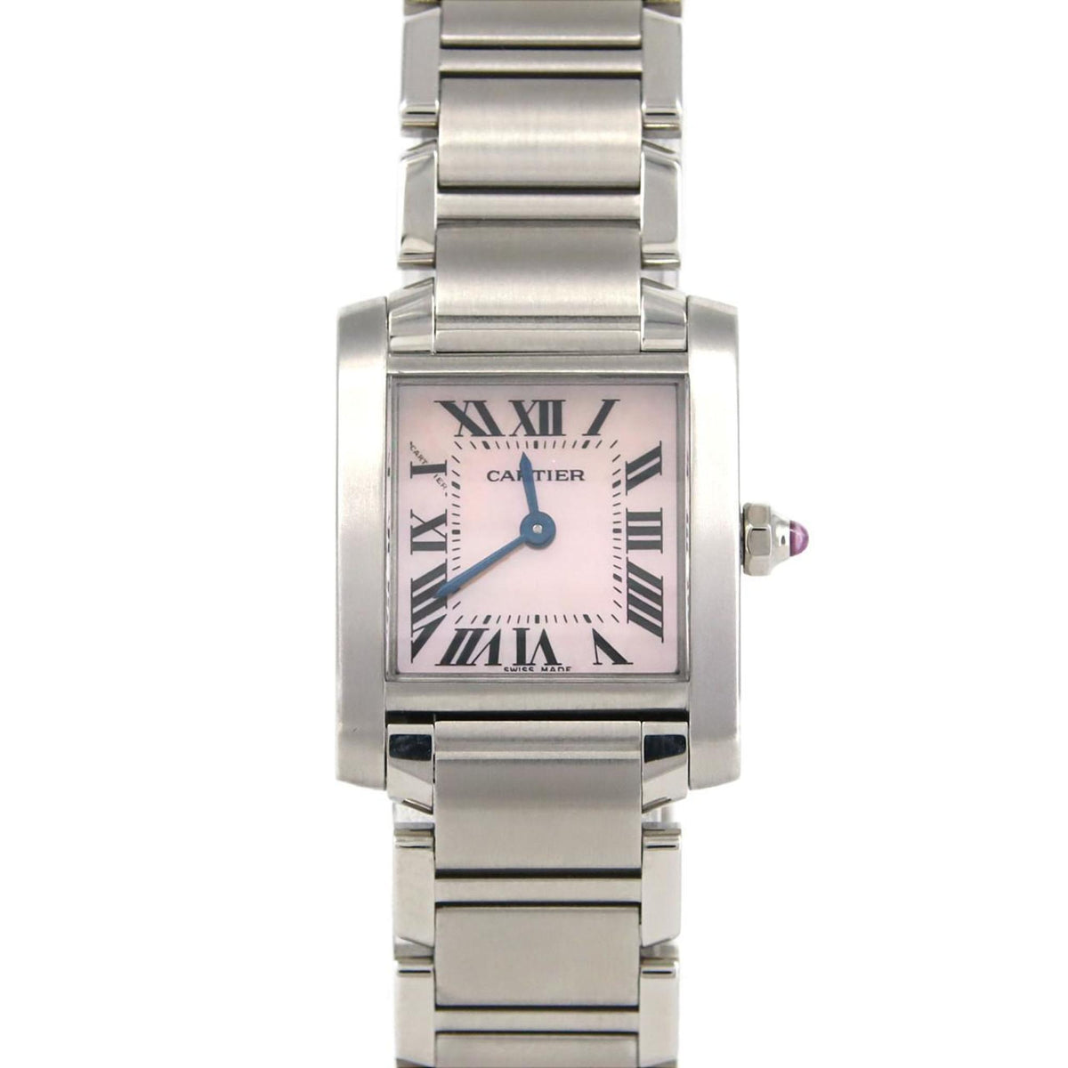 Pre-Owned Cartier Tank Francaise SM W51028Q3 SS Wristwatch Quartz