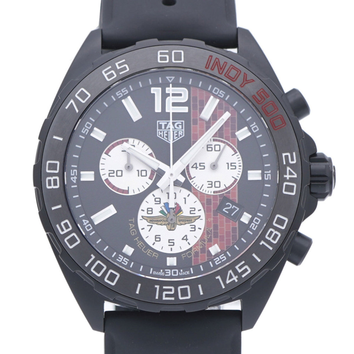 Pre-Owned Like new TAG Heuer Formula 1 Indy 500 Limited Edition CAZ101AD.FT8024 Quartz Watch, Stainless Steel/Rubber, Black Dial, 1573 HEUER Men's