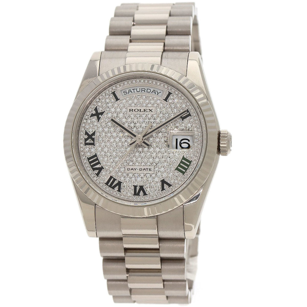 Pre-Owned Rolex 118239 Day Date Matsuzakaya 400th Anniversary Model 30 Limited Edition Wristwatch K18 White Gold K18WG Men's ROLEX