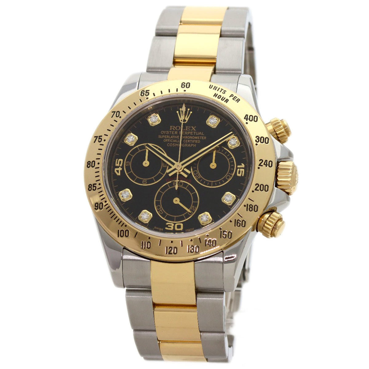 Pre-Owned Rolex Cosmograph Daytona 116523G Stainless Steel/18K White Gold Men's Watch