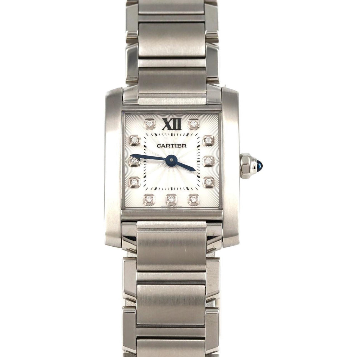 Pre-Owned Cartier Tank Francaise SM 11P WE110006 SS Wristwatch Quartz
