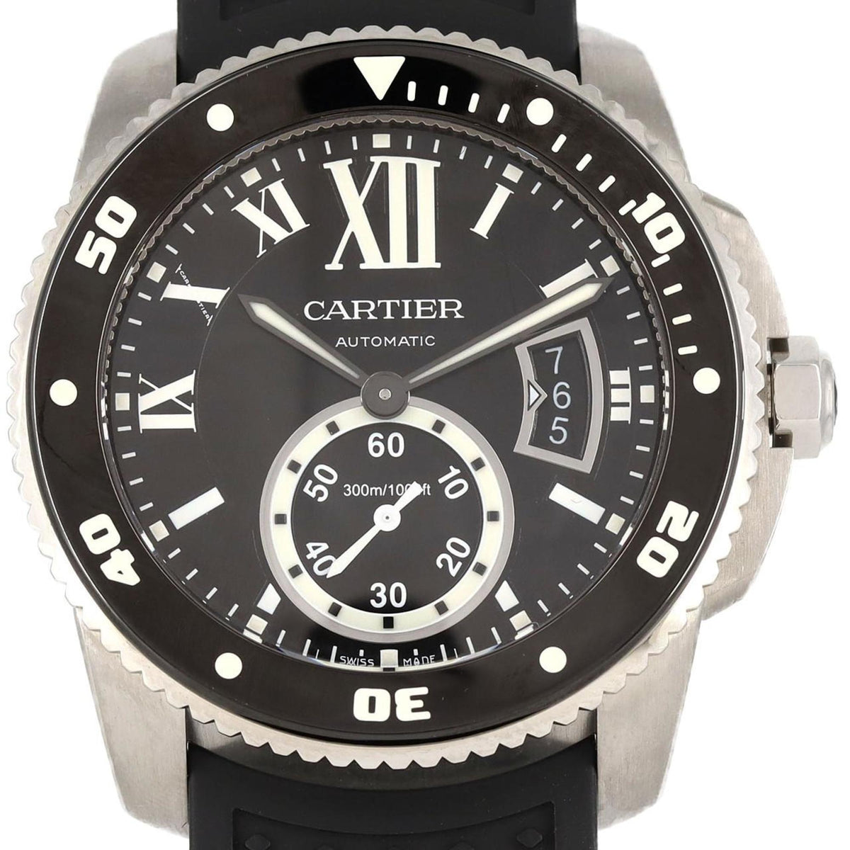 Pre-Owned Cartier Calibre de Diver W7100056 SS Wristwatch Automatic