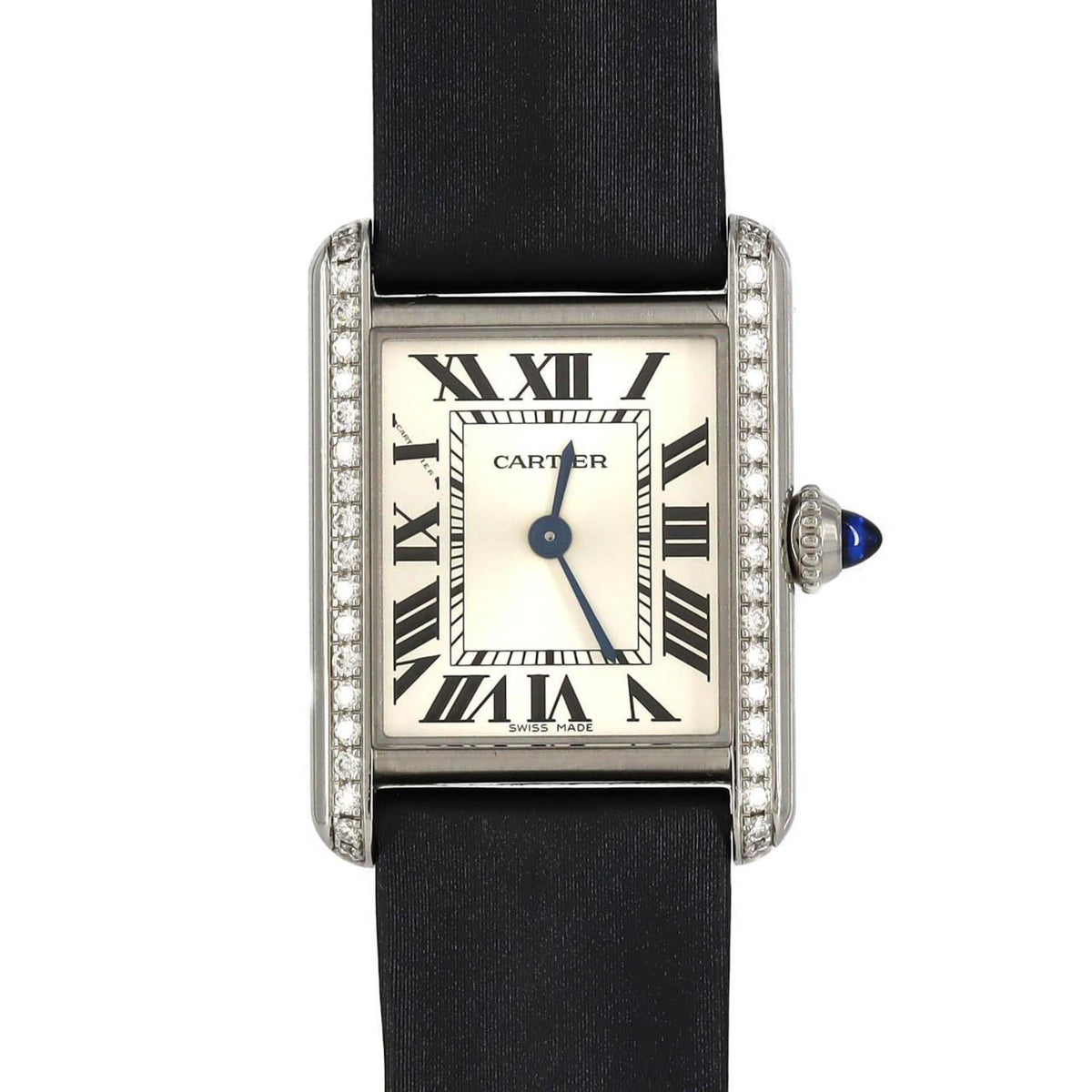 Pre-Owned Cartier Tank Must SM D W4TA0016 SS Wristwatch Quartz