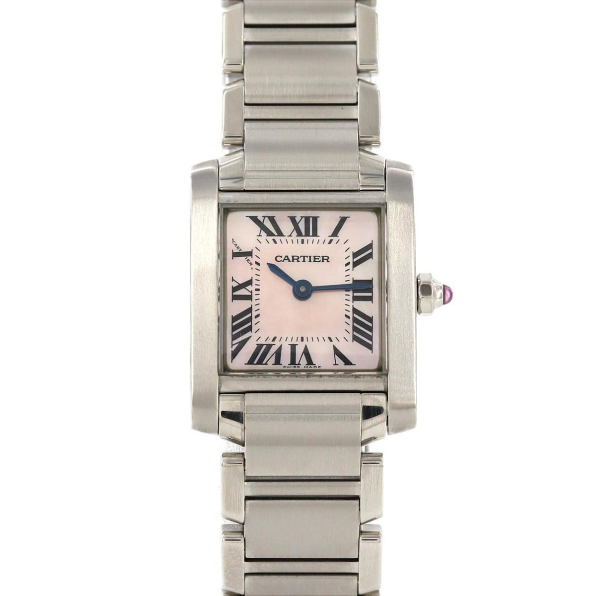 Pre-Owned Cartier Tank Francaise SM W51028Q3 SS Wristwatch Quartz