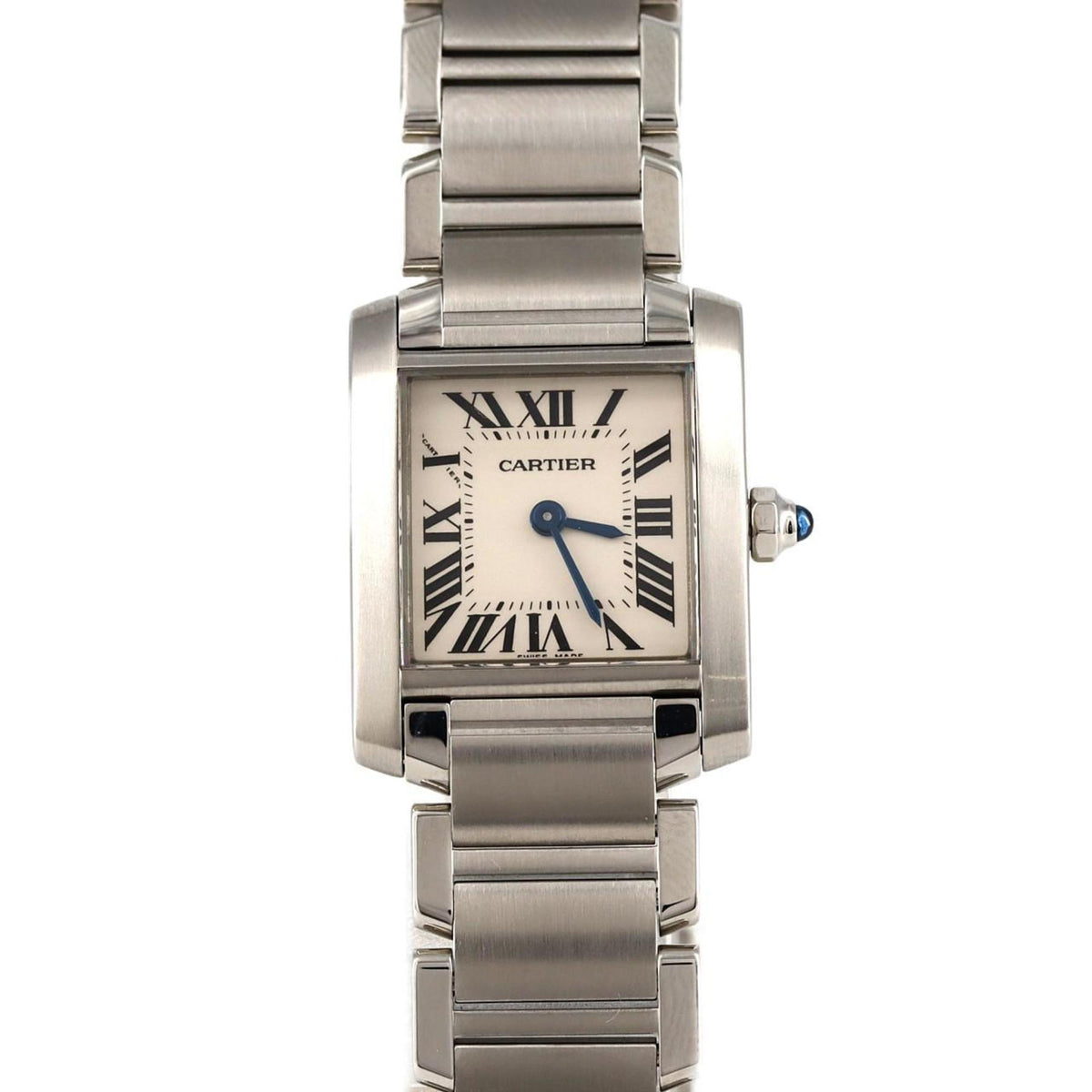 Pre-Owned Cartier Tank Francaise SM W51008Q3 SS Wristwatch Quartz