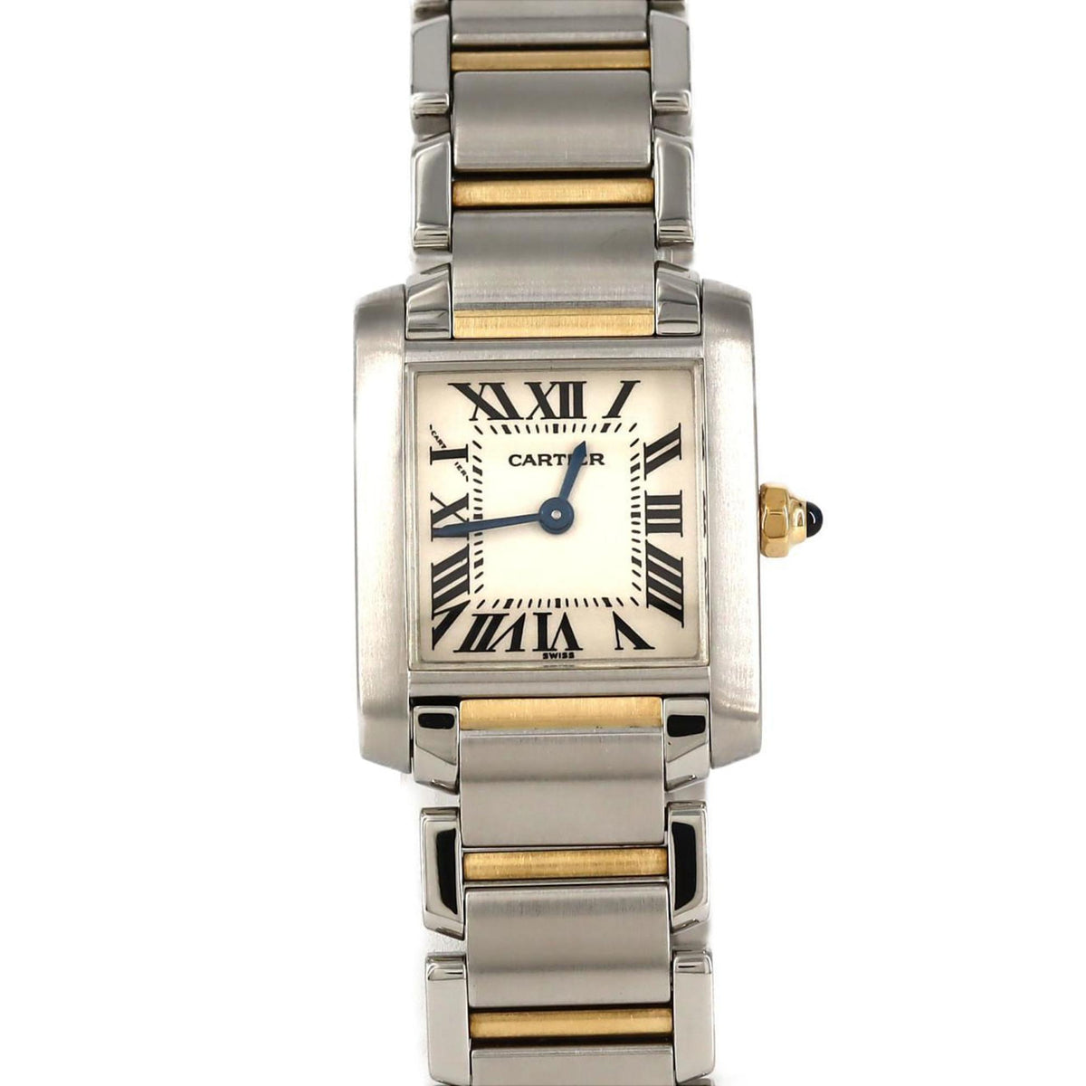 Pre-Owned Cartier Tank Francaise SM Combi W51007Q4 SSxYG Wristwatch Quartz
