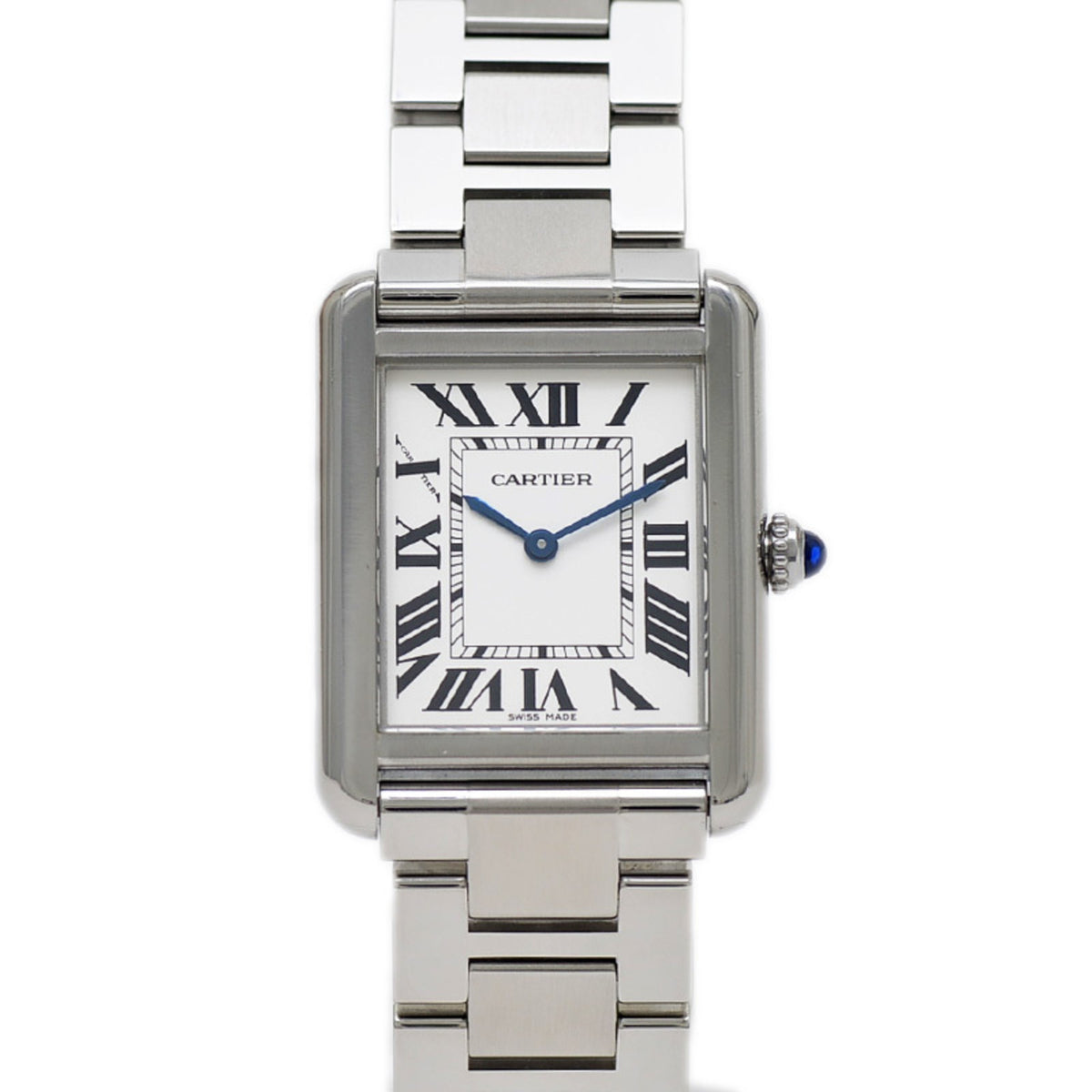 Pre-Owned Cartier Tank Solo SM Women's Silver Dial Quartz Watch W5200013