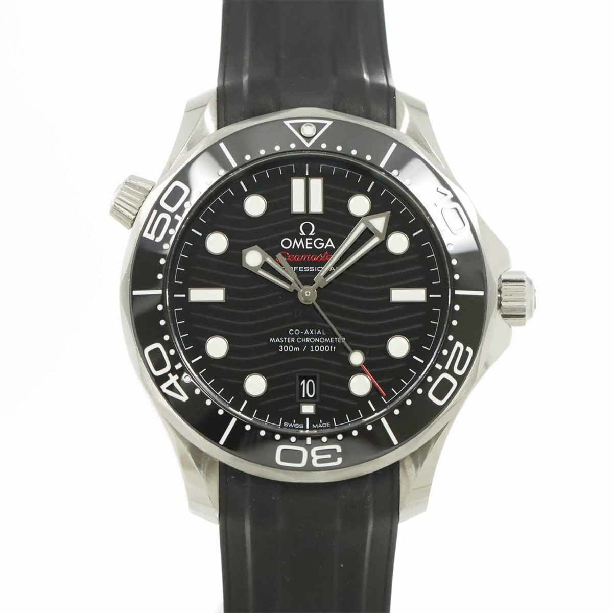 Pre-Owned OMEGA Seamaster Co-Axial Master Chronometer 210 32 42 20 01 001 Men's Watch with Date Display, Black, Automatic