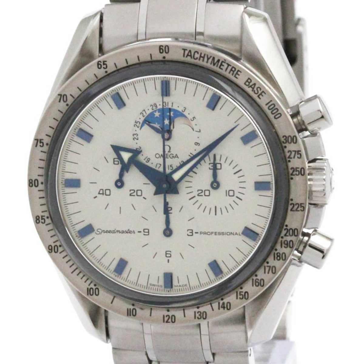 Pre-Owned OMEGA Speedmaster Professional Moon Phase Mens Watch 3575.20 Polished