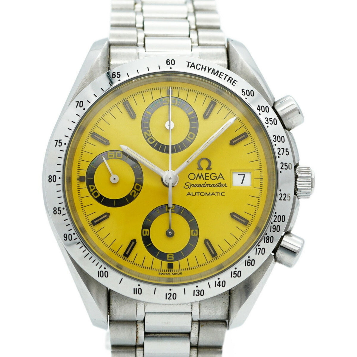 Pre-Owned Omega Speedmaster Michael Schumacher 3511.12 Yellow Dial Men's Watch