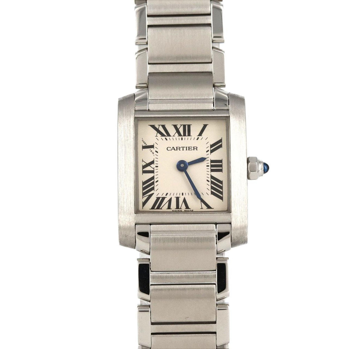Pre-Owned Cartier Tank Francaise SM W51008Q3 SS Wristwatch Quartz