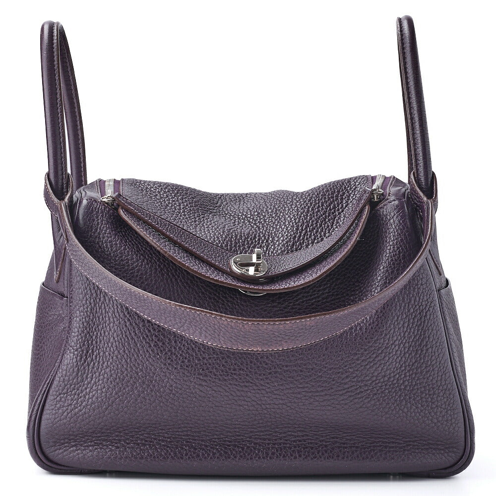 Pre-Owned Lindy 30 2WAY Shoulder Bag Tryon Clemence Raisin Gold-Tone Hardware Pre-Owned