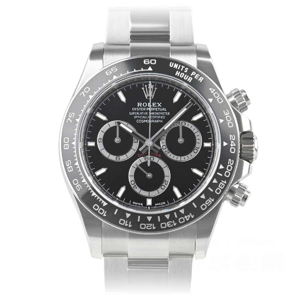 Daytona 40.00 mm Black Dial in Stainless Steel - 126500LN-0002