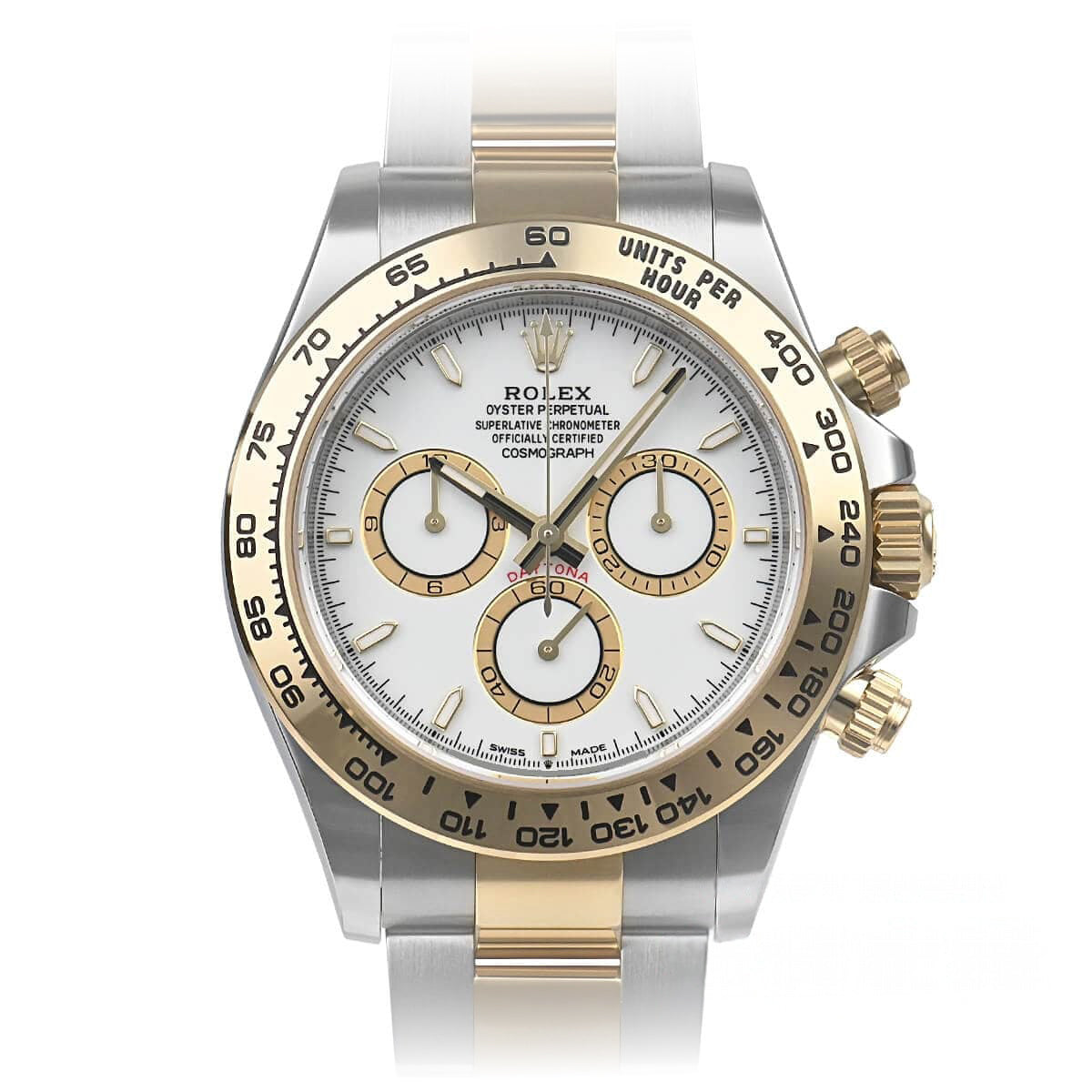 Daytona 40.00 mm White Dial in Stainless Steel - 126503-0001