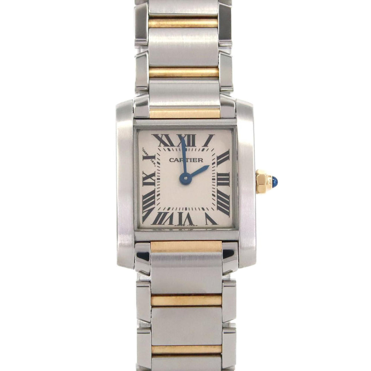 Pre-Owned Cartier Tank Fran?aise SM Two-tone Watch W51007Q4 SSxYG Quartz Movement