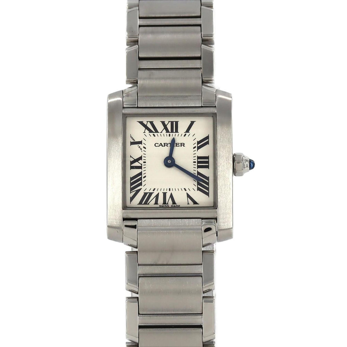 Montre-bracelet à quartz Cartier Tank Francaise SM W51008Q3 SS d'occasion 
