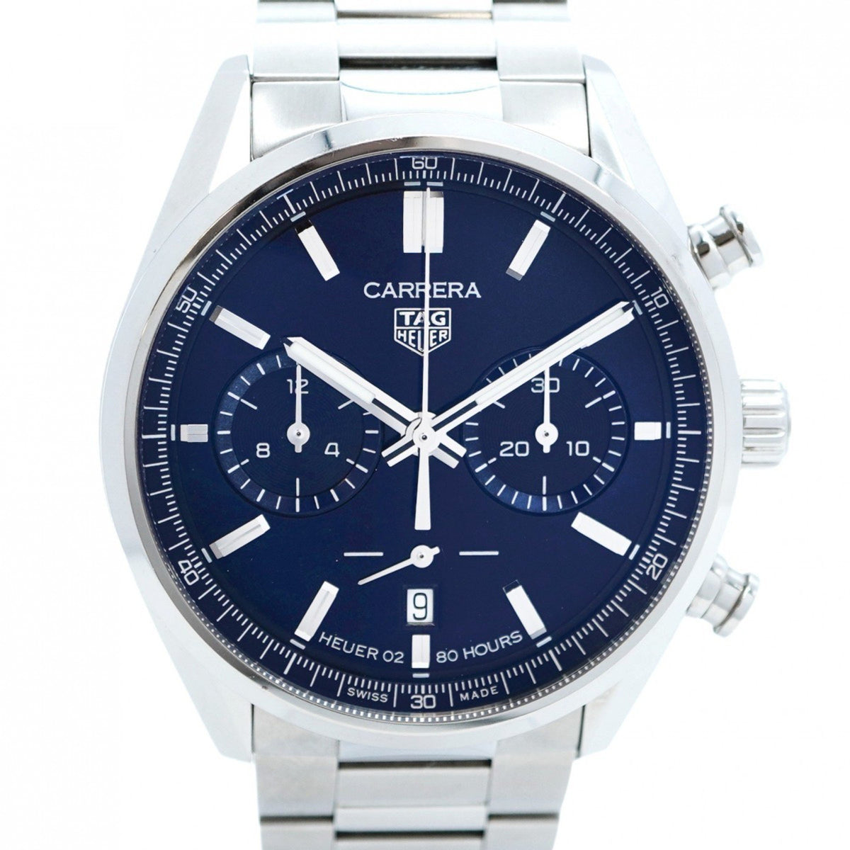 Montre homme TAG Heuer Carrera CBN2011-0 d'occasion à cadran bleu marine 