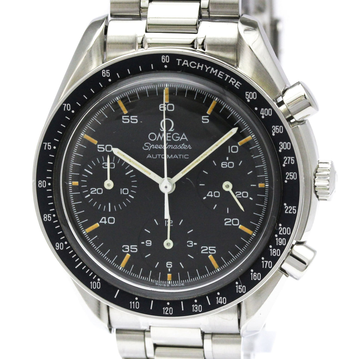 Pre-Owned OMEGA Speedmaster Automatic Steel Mens Watch 3510.50 Polished