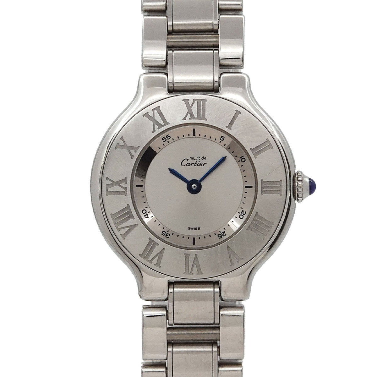 Pre-Owned Cartier Must 21 Vantianne W10109T2 Women's Silver Quartz Watch