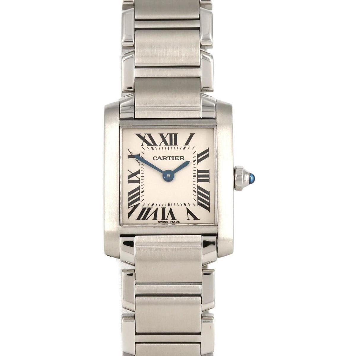 Montre-bracelet à quartz Cartier Tank Francaise SM W51008Q3 SS d'occasion 