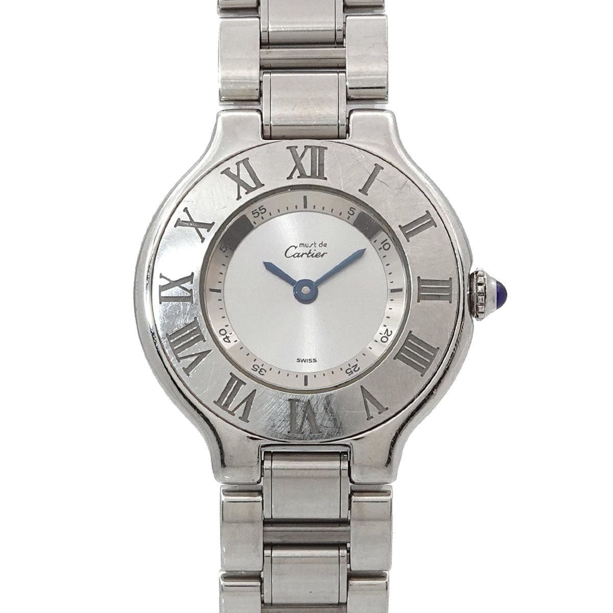 Pre-Owned Cartier Must 21 Vingt-et-un W10109T2 Women's Watch Silver Quartz Must21