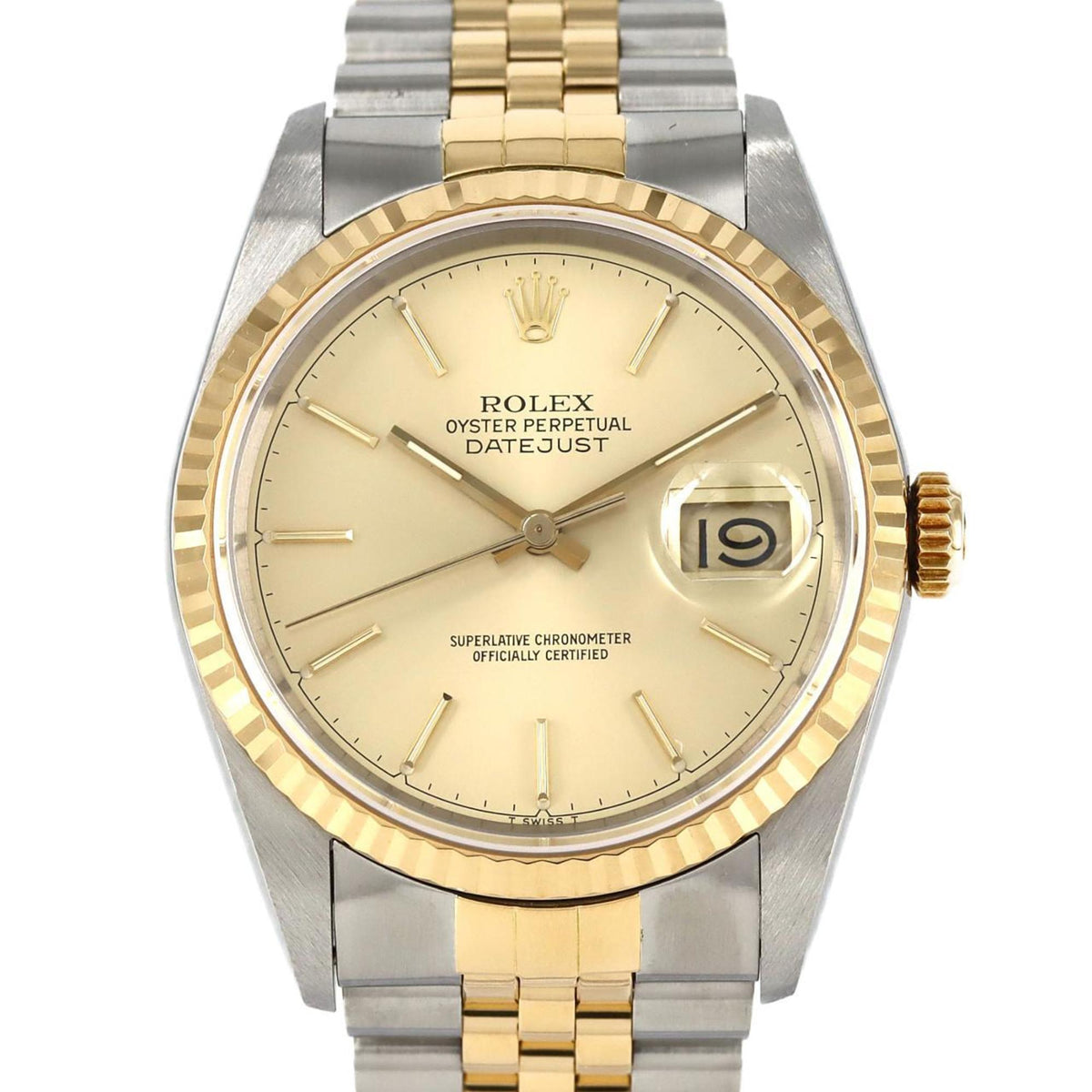 Pre-Owned Rolex Datejust 16233 SSxYG Automatic Watch R Series