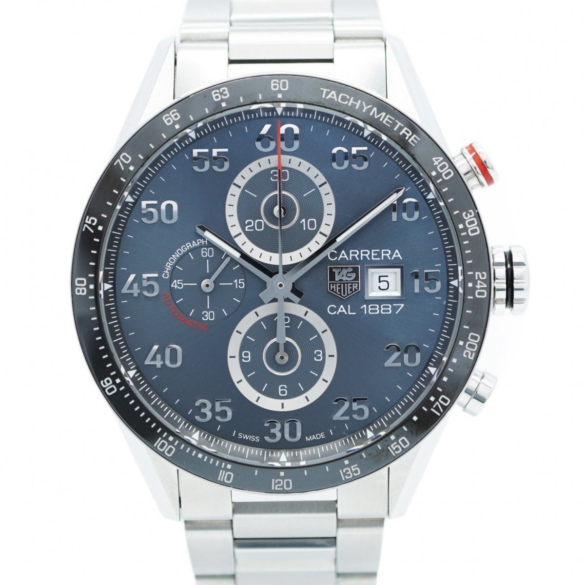 Pre-Owned TAG Heuer Carrera CAR2A11-1 Grey Dial Men's Watch