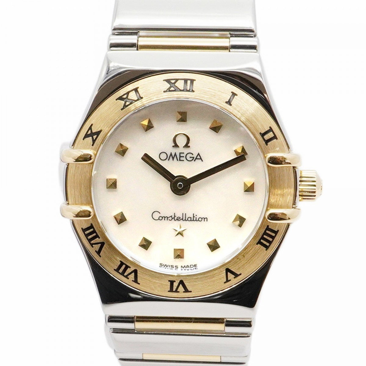Pre-Owned Omega Constellation 1361.71 White Shell Dial Watch for Women