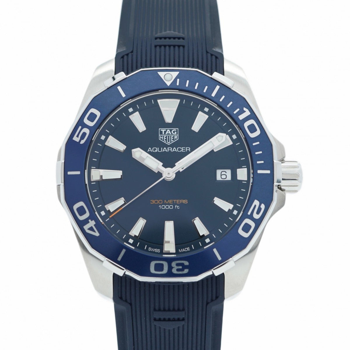Pre-Owned TAG Heuer Aquaracer WAY111C Blue Dial Men's Watch