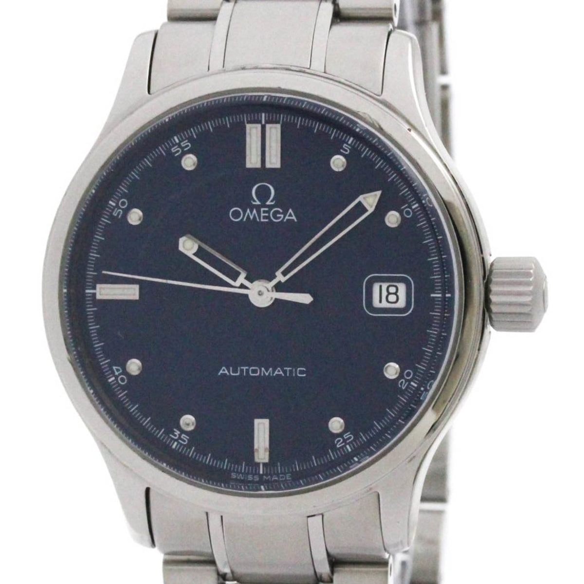Pre-Owned OMEGA Classic Stainless Steel Automatic Mens Watch 5203.80 Polished
