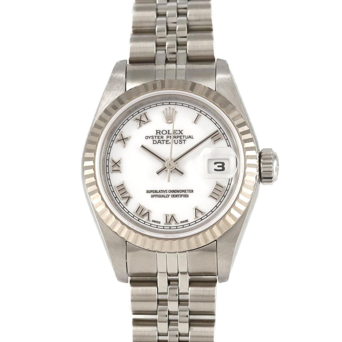 Pre-Owned Rolex Datejust 79174 SSxWG Automatic Watch, F Series