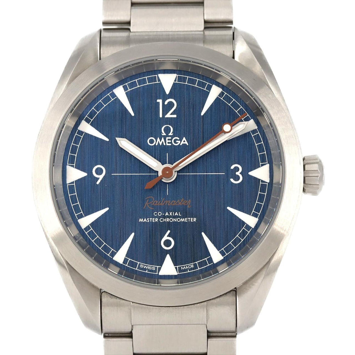 Pre-Owned Omega Railmaster 220.10.40.20.03.001 Stainless Steel Automatic Watch