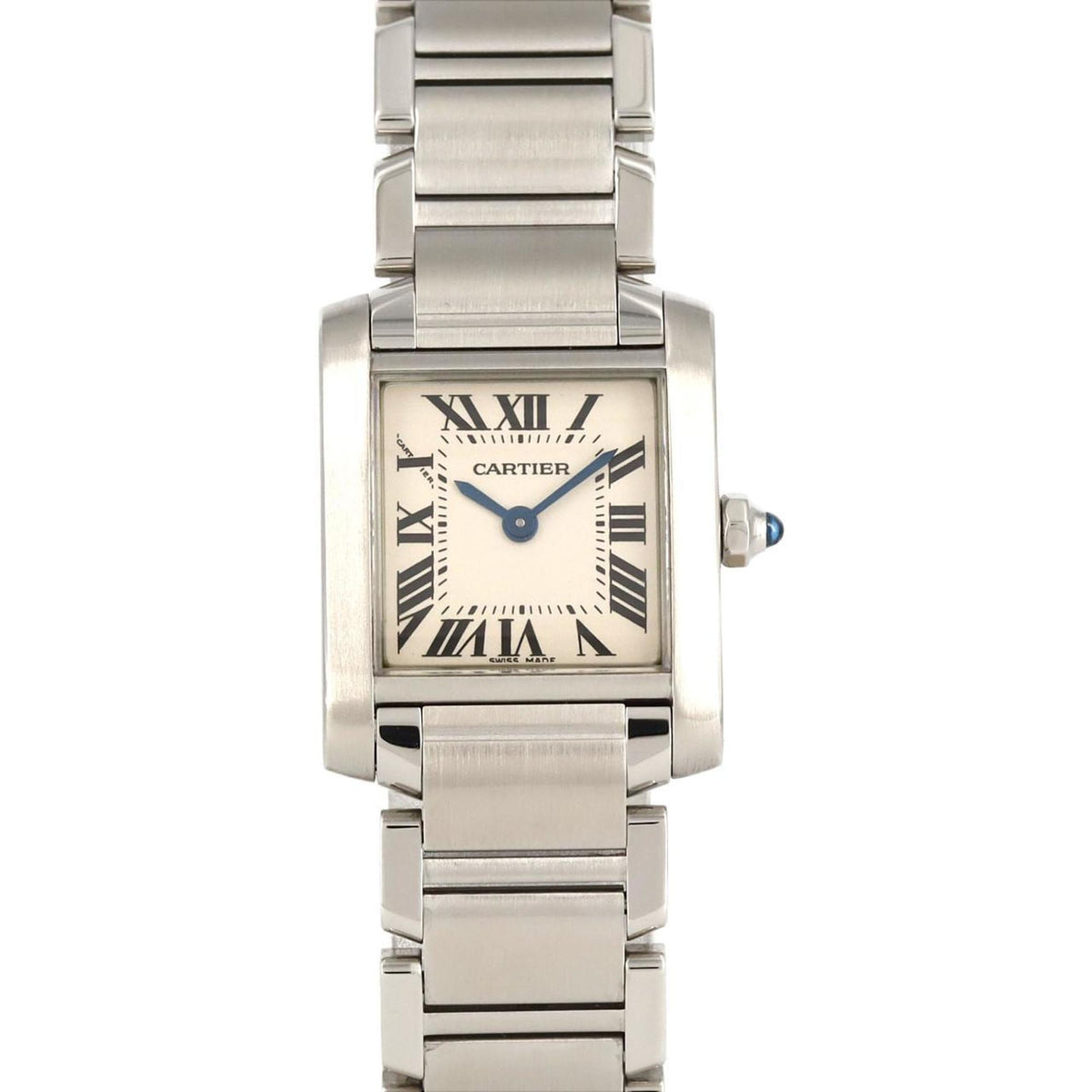 Montre-bracelet à quartz Cartier Tank Francaise SM W51008Q3 SS d'occasion 