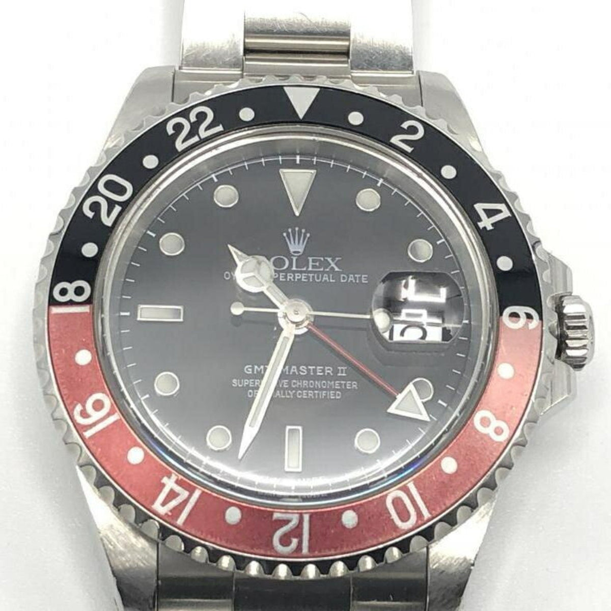 Pre-Owned ROLEX GMT Master II Watch Silver Color Rolex