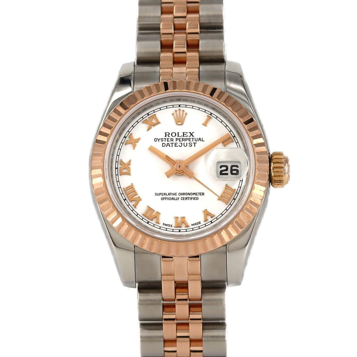 Pre-Owned Rolex Datejust 179171 SSxPG Automatic Watch, D Serial