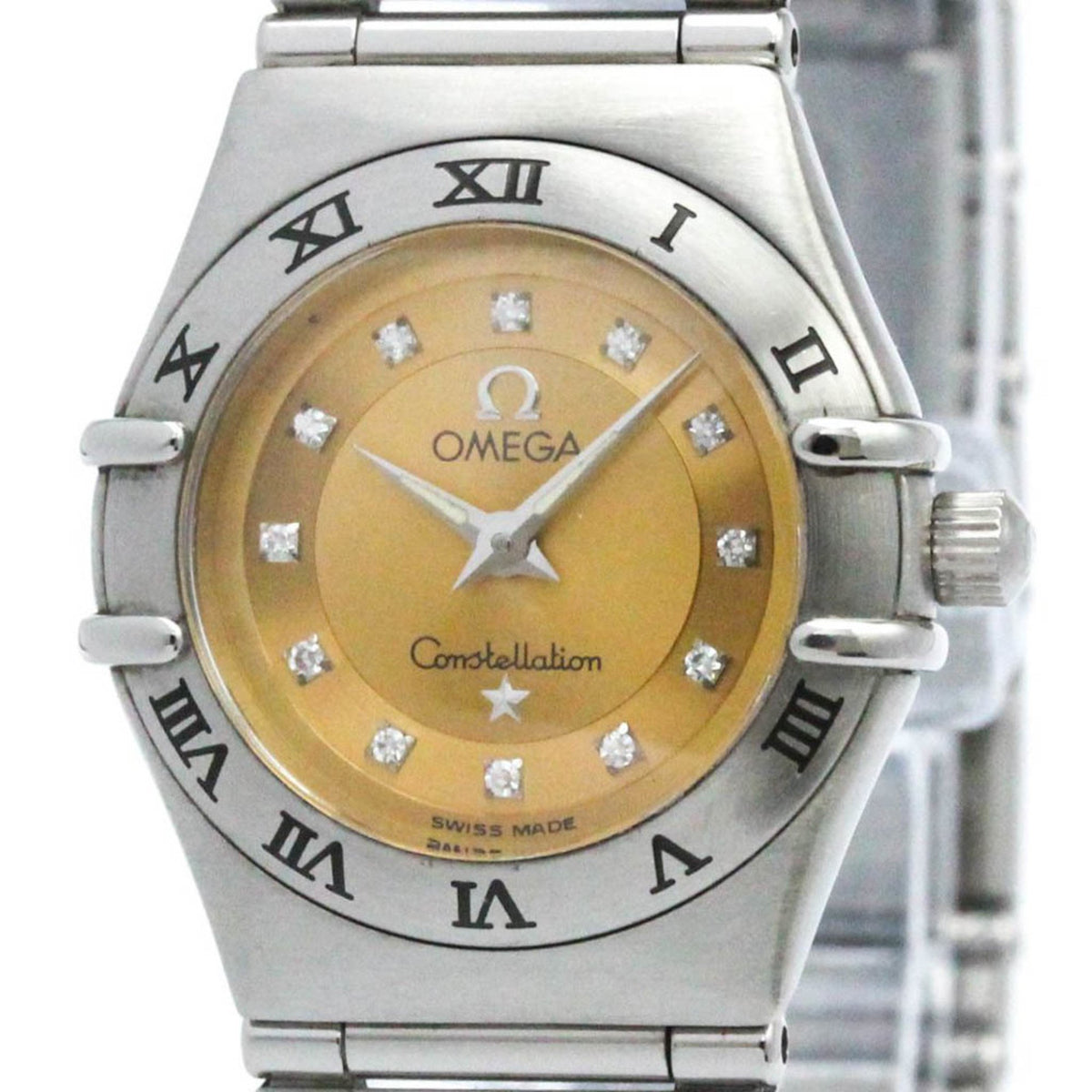Pre-Owned Polished OMEGA Constellation Cindy Crawford Diamond Watch 1564.65 BF570423