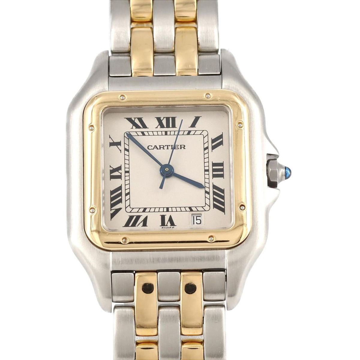 Pre-Owned Cartier Panthere MM 2ROW W25028B6 SSxYG Quartz Watch