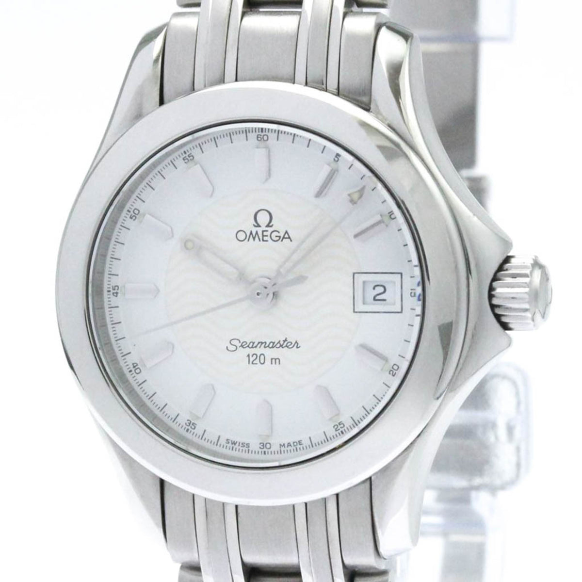 Pre-Owned OMEGA Seamaster 120M Steel Quartz Ladies Watch 2571.21Polished