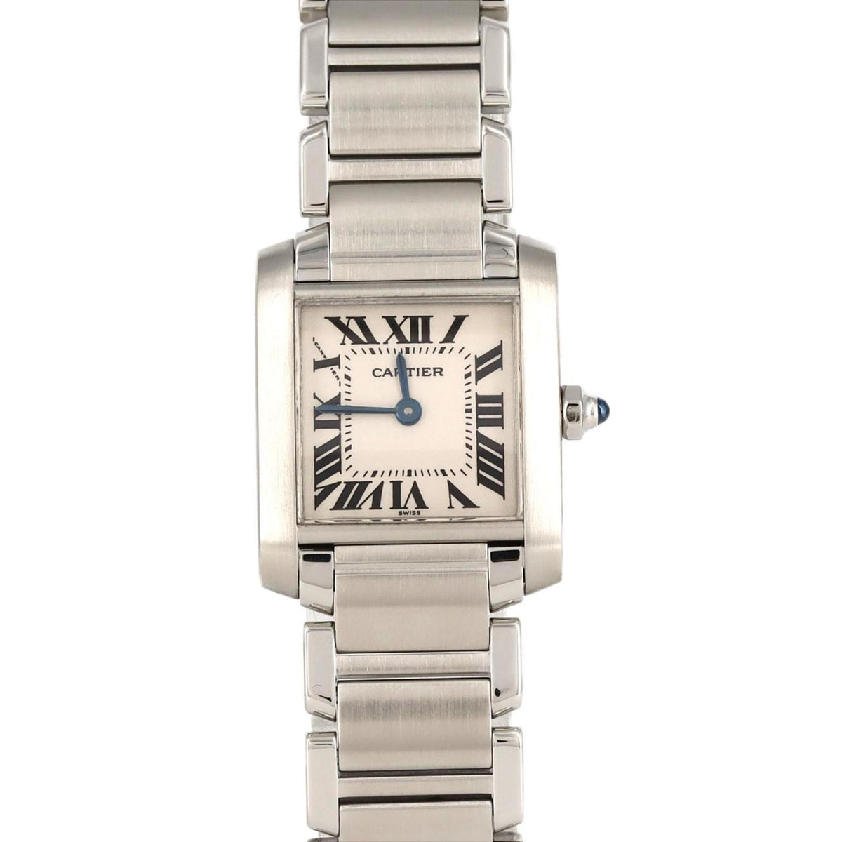 Montre-bracelet à quartz Cartier Tank Francaise SM W51008Q3 SS d'occasion 