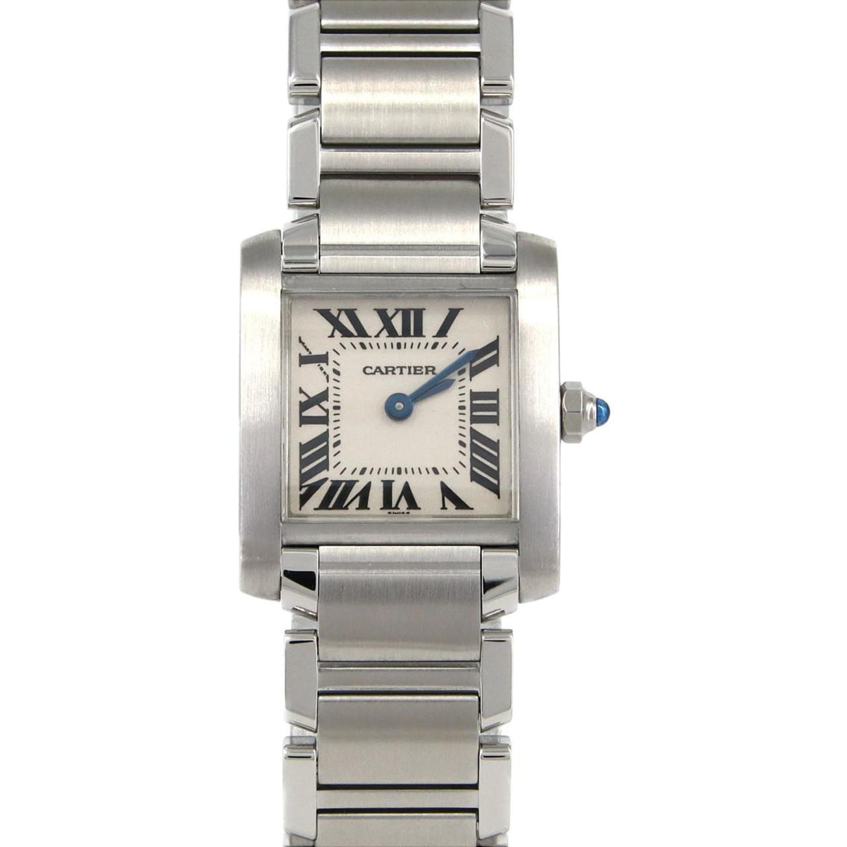 Montre-bracelet à quartz Cartier Tank Francaise SM W51008Q3 SS d'occasion 