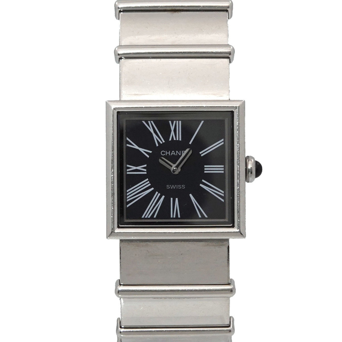 Pre-Owned CHANEL Mademoiselle H0826 Ladies' Watch Black Quartz