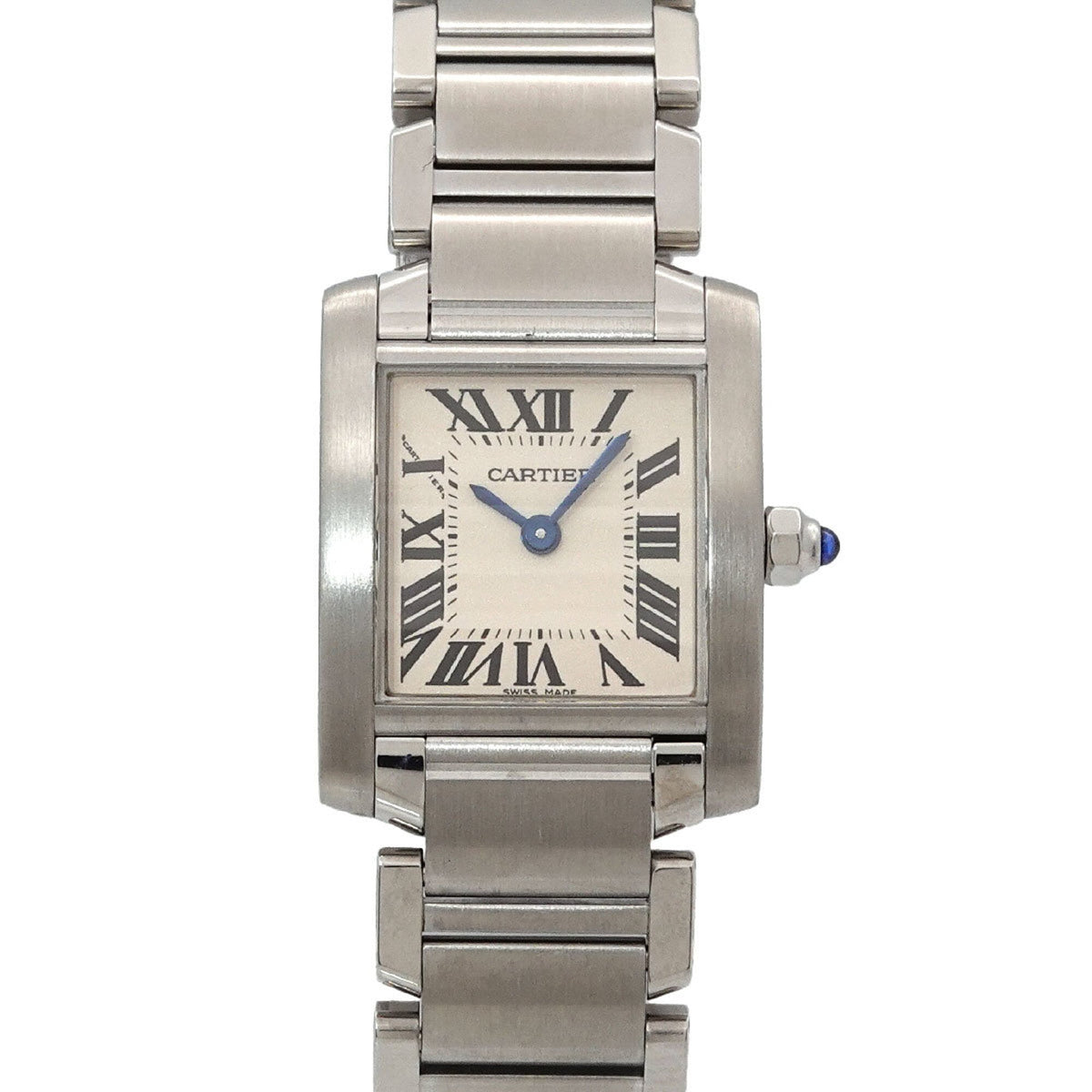 Pre-Owned Cartier Tank Francaise SM W51008Q3 Women's Watch, Ivory, Quartz Watch