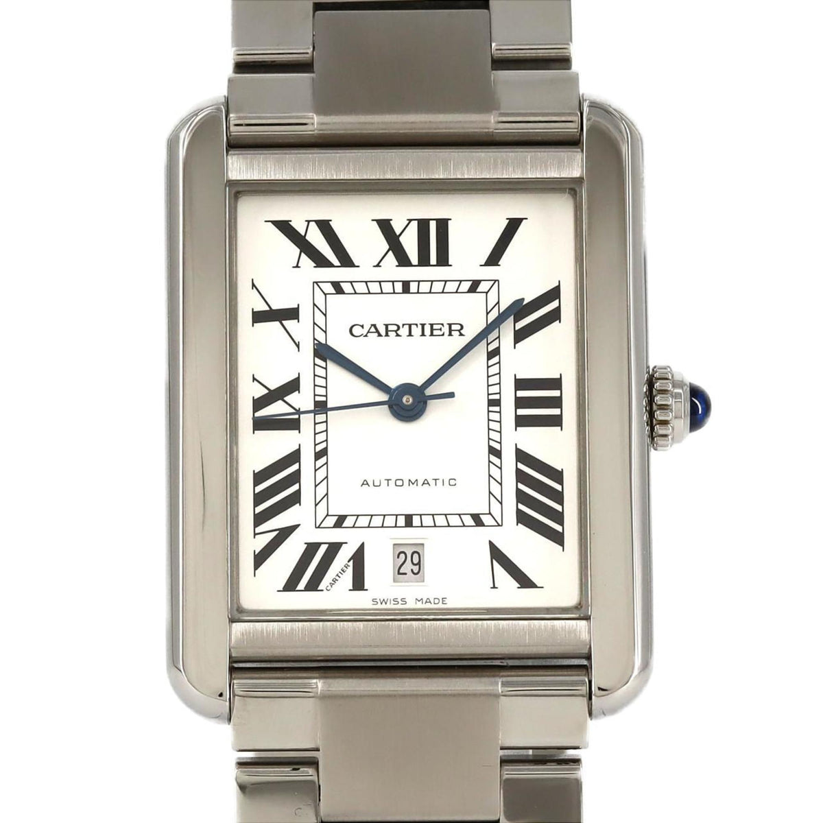 Gebrauchte Cartier Tank Solo XL W5200028 SS Automatikuhr 