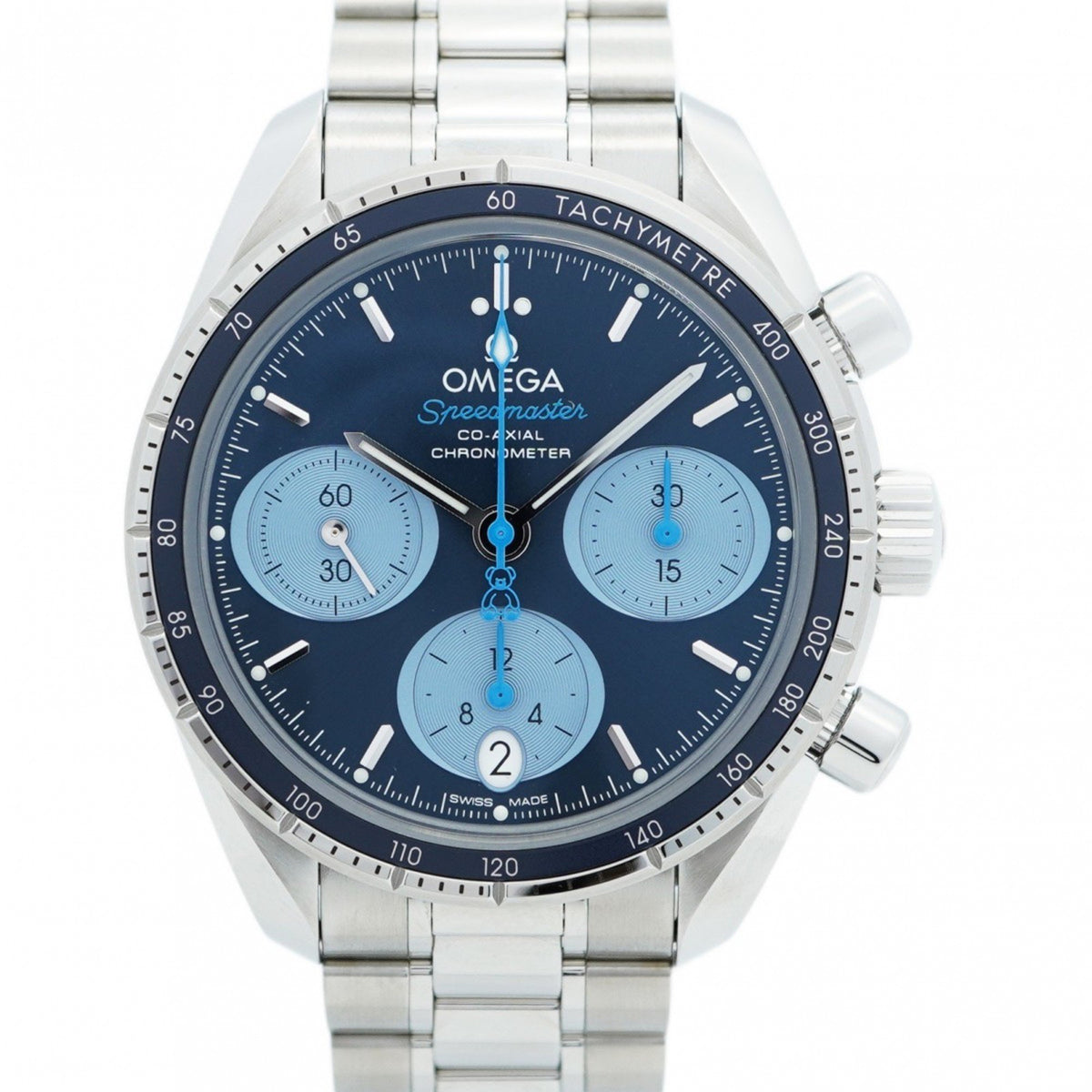 Pre-Owned Omega Speedmaster 324.30.38.50.03.002 Blue Dial Men's Watch