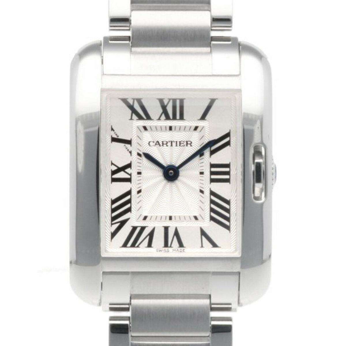 Montre Cartier Tank Anglaise SM d'occasion, acier inoxydable 3485, quartz, pour femme. CARTIER 