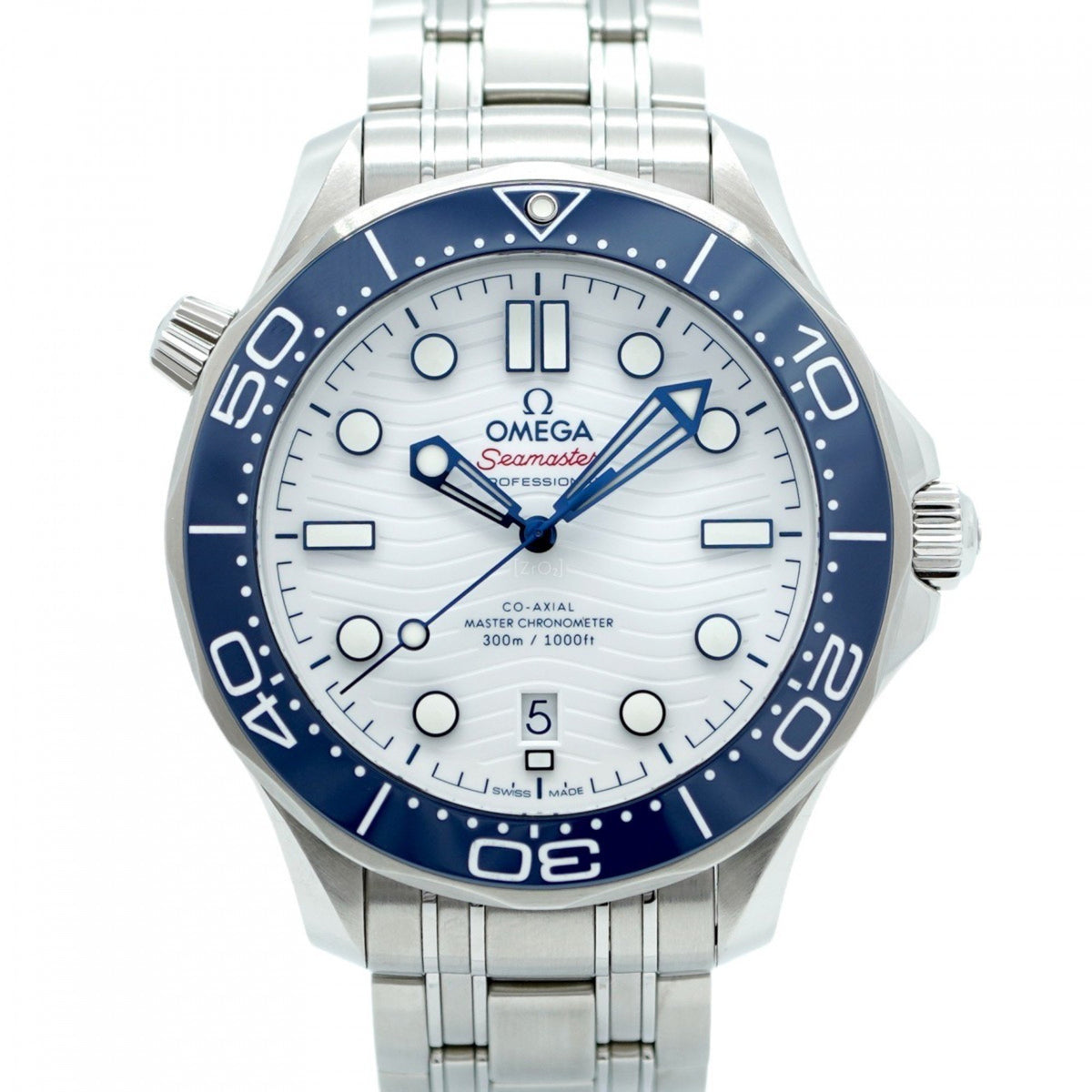 Pre-Owned Omega Seamaster Diver 300M Tokyo 2020 522.30.42.20.04.001 White Dial Men's Watch