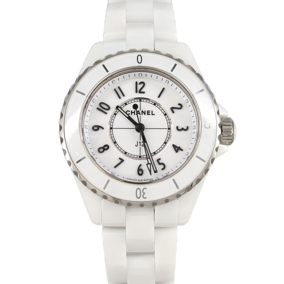 Montre Chanel J12 33 mm en céramique H5698 d'occasion à quartz 