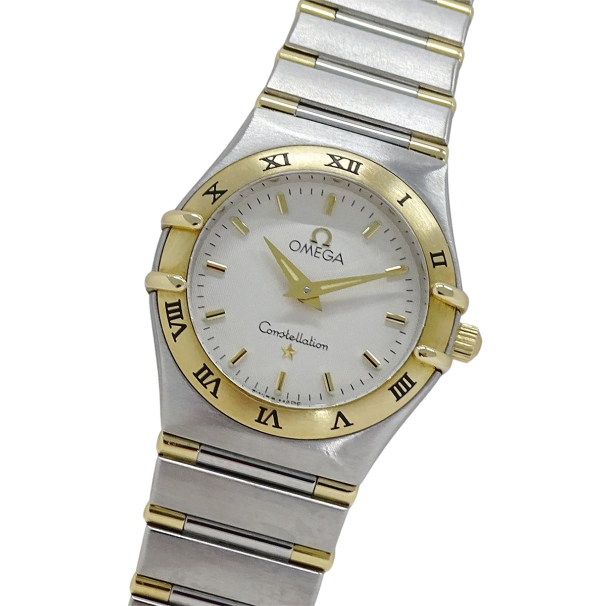 Pre-Owned Omega Constellation 1372.30 Women's Watch, Brand Name, Quartz, Stainless Steel (SS) and Gold (YG) Combination, Half Bar