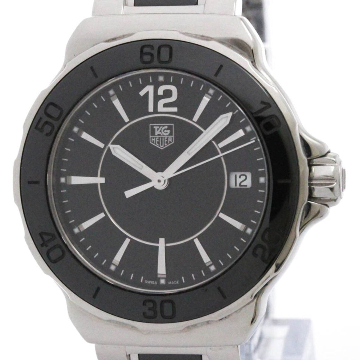 Pre-Owned TAG HEUER Formula 1 Ceramic Steel Quartz Ladies Watch WAH1210 Polished