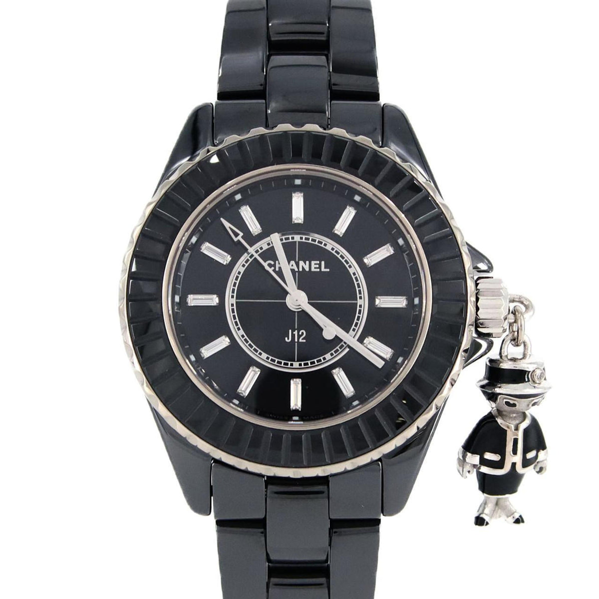 Pre-Owned Chanel Mademoiselle J12 Acte 33mm Ceramic xWG LIMITED H6479 Wristwatch Quartz